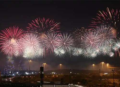 霍尔果斯市焰火晚会